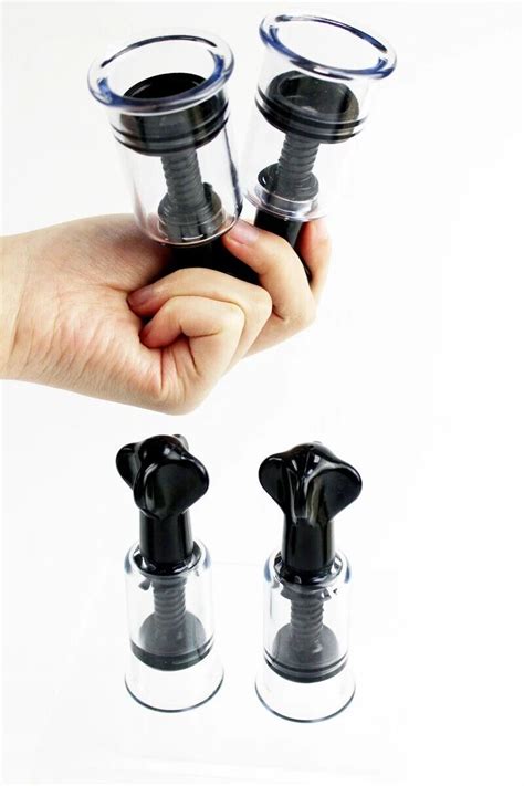 Black Vagina Clit Nipple Manual Vacuum Pump Suction Enlarger Suckers Enhancement Ebay