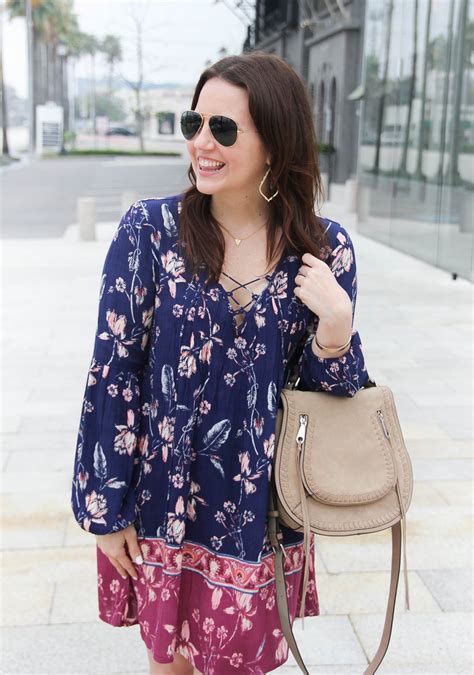 Boho Chic Style | Floral Swing Dress - Lady in VioletLady in Violet