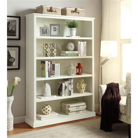 Home Decorators Collection Amelia White Open Bookcase Sk18488a The