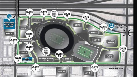 Allegiant Stadium Parking Lot Map
