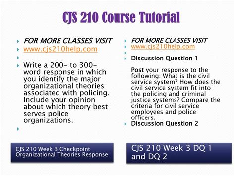 Ppt Cjs 210 Uop Course Powerpoint Presentation Free