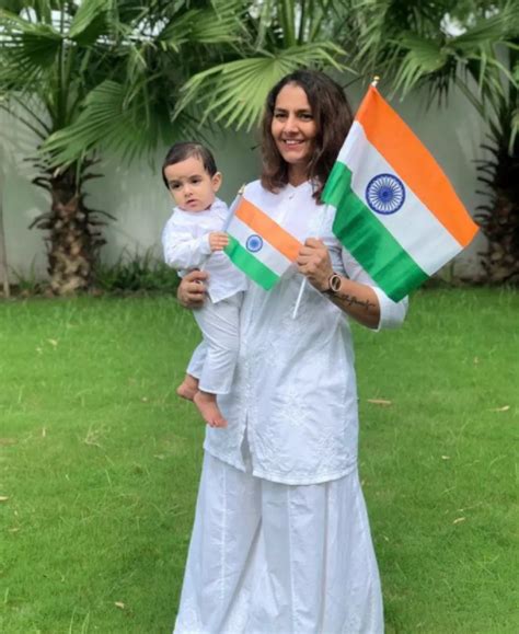 Geeta Phogat Celebrates Independence Day With Hubby Pawan And Son