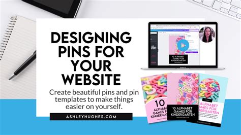 Designing Pins For Your Website Video Tutorial Ashley Hughes Design