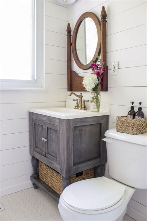 Vanity units are the perfect addition to any bathroom, providing extra storage without encroaching on your floor space. Small Master Bathroom Vanity + Free Plans!
