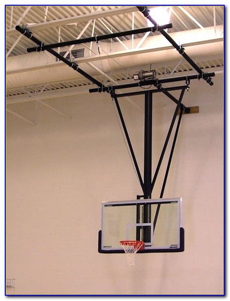 Gymnasium Ceiling Mounted Basketball Hoops Ceiling Home Design