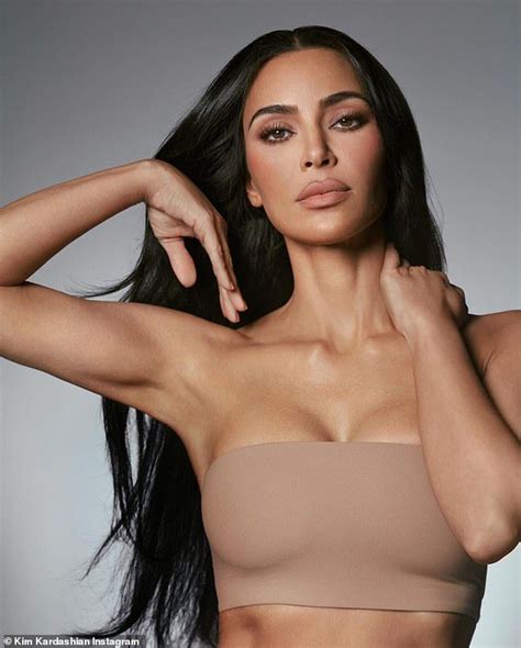 kim kardashian puts on a busty display in nude crop top in 2024 kim makeup nude crop tops