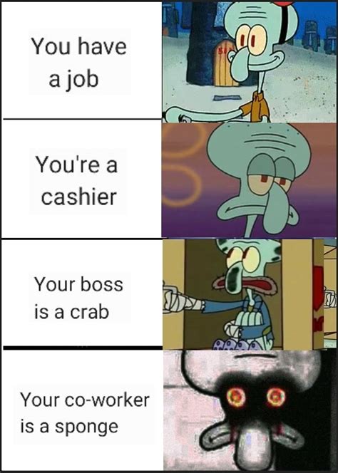 Ahoy Squidward Meme Over Here Rspongebob