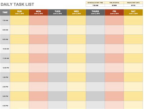 Daily Task List Template Excel Download Excel Templates