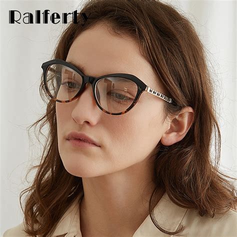 ralferty 2018 vintage cat eye glasses women braid eyeglasses frames prescription glasses clear