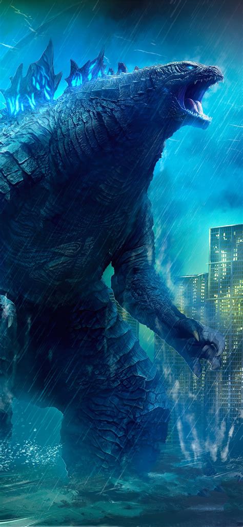 Godzilla King Of The Monsters Wallpaper 4k 540x960 Artwork Godzilla