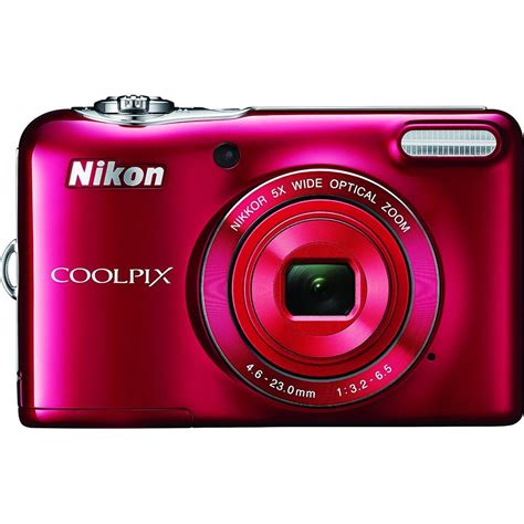 Nikon Coolpix L32 Digital Camera With 5x Wide Angle Nikkor Zoom Lens