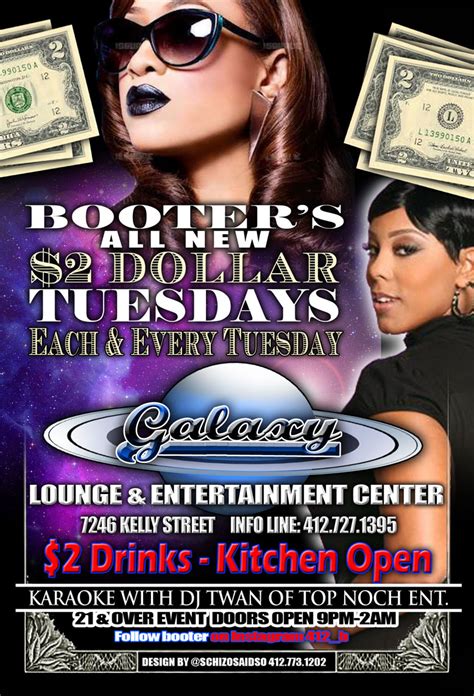 Bap Official E Blast Booters All New 2 Dollar Tuesdays Each And Every Tuesday At The Galaxy