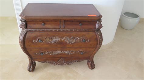 Small Bombe Chest Wcarved Accents Oahu Auctions
