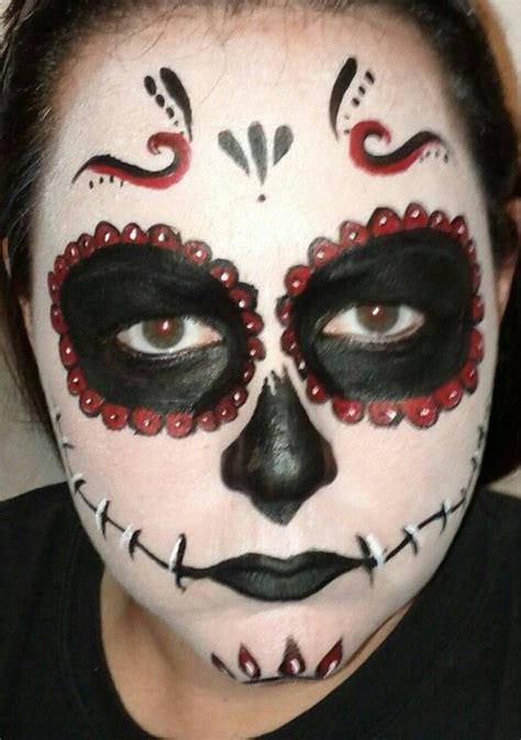 Day Of The Dead Face Paint Dead Makeup Face Painting Day Of The