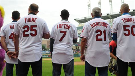 Cleveland Indians 2017 By The Uniform Numbers Covering The Corner