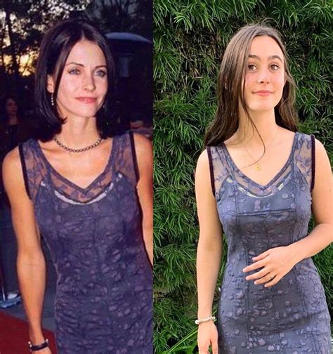 Well, in truth, courteney has actually grown up in front of the screen, both silver and small, appearing in everything from tv sitcoms to horror movies and even a music video or two. Courteney Cox's Daughter Wears Her Dress From the '90s ...