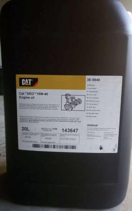 Cat Deo 15w40 характеристики Купить моторное дизельное масло Cat Deo 15w 40 20 л минеральное