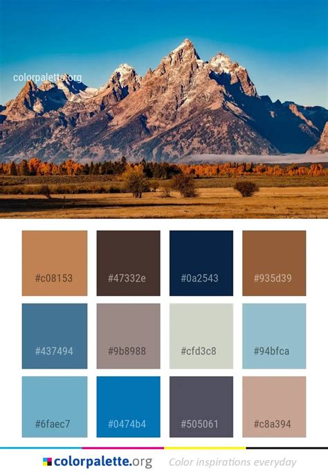 Badlands Mountainous Landforms Mountain Color Palette