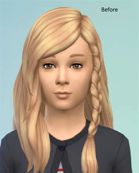 Birksches Sims Blog Messy Braid Edit Sims 4 Hairs