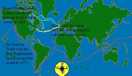 John Cabot Exploration Route To Asia