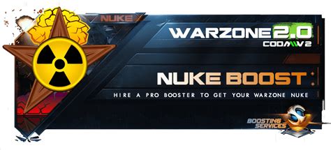 Warzone 2 Nuke Completion Boost Nuclear Carry Service