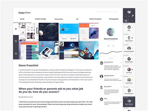 Interview Page By Spovv On Dribbble