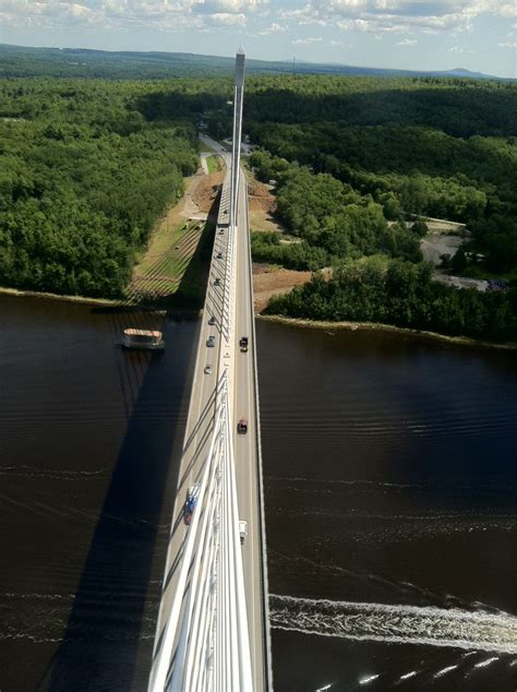 Up In The Penobscot Narrows Bridge Narrows Bridge Penobscot Narrows