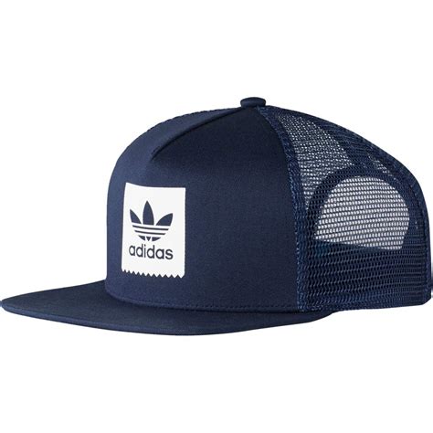Adidas Trefoil Trucker Hat In Blue For Men Lyst