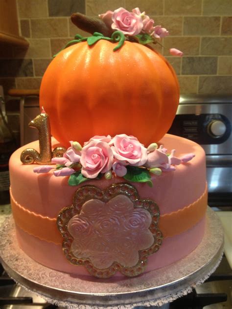 Excellent Image Of Pumpkin Birthday Cake Davemelillo Com