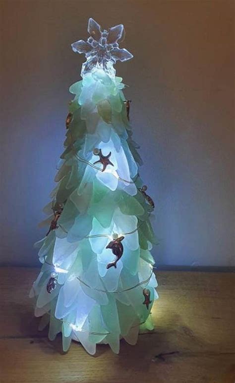 Sea Glass Christmas Trees