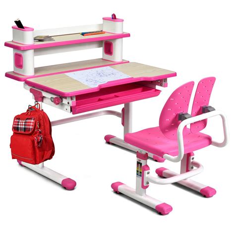 Running around, climbing trees, turning cartwheels: Height Adjustable Kids Desk and Chair Set in 2020 ...