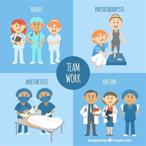 Free Vector Illustrated Medical Teamwork