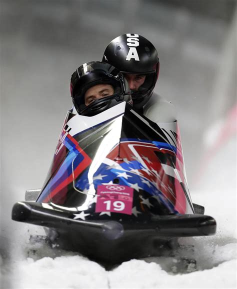 Weinstock Olsen Finish 14th In Two Man Bobsled At Olympics Las Vegas