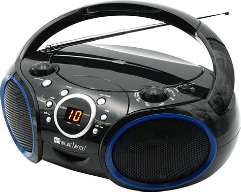 Singing Wood 030c Portable Cd Player Boombox With Am Fm Stereo Radio