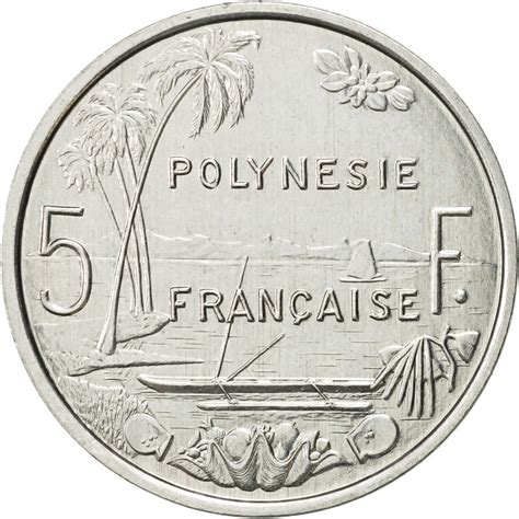 Aluminium has a density lower than those of other common metals. #420312 French Polynesia, 5 Francs, 1996, Paris, SPL, Aluminium, KM:12 : SPL, 5 Francs , De 5 à ...