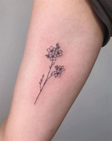 Forget Me Not Flowers Tattoo Ideas