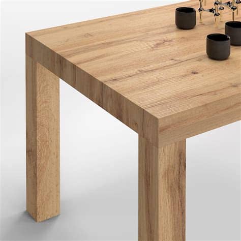 A veces pensar en una decoración rústica se asocia con un estilo antiguo, pero no es así. Mesa de cocina extensible, modelo First, color Madera ...