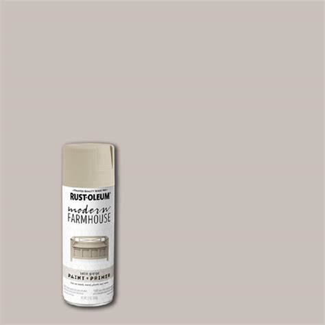 To us, modern farmhouse colors should be light and airy, yet grounded and earthy. Rust-Oleum Modern Farmhouse 12 oz. Satin Greige Spray ...