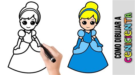 Como Dibujar La Cenicienta ★ Princesa De Disney ★ Dibujos Fáciles Para