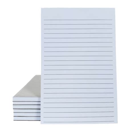 10 pack 60 sheets per pad 60 opaque paper 5 5 x 8 5 lined notepads business and industrial note pads