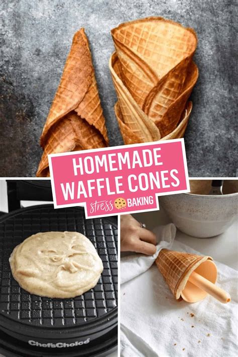Homemade Waffle Cones Stress Baking