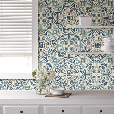 The Home Depot Logo Nuwallpaper Kitchen Wallpaper Stick Tile Backsplash