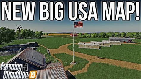 New American Map With Huge Fields New Mods For Fs19