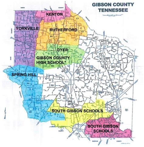 Boundary Maps Gibson County Special School District