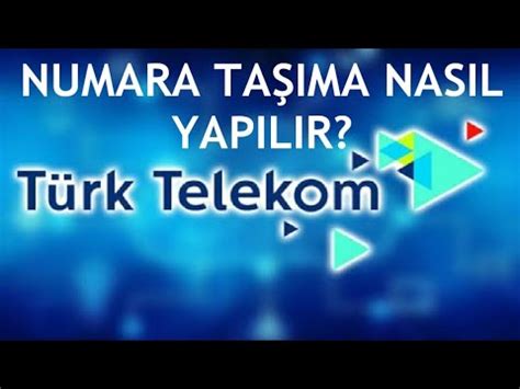 Türk Telekom Numara Taşıma Nasıl Yapılır YouTube