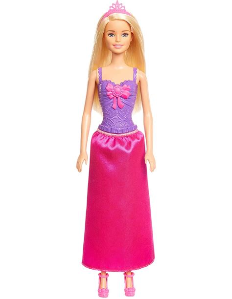 Barbie Princess Doll With Blonde Hair And Purple Dress Mattel Fut