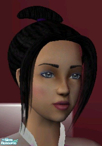 The Sims Resource Azulas Hair Set Binned Black