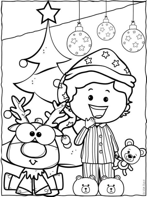 Dibujos NavideÑos Para Colorear Hojas De Navidad Para Colorear