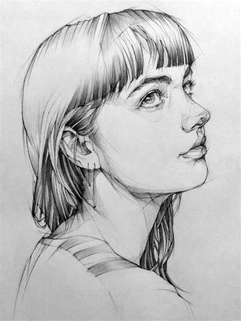 Artstation Pencil Drawing Portrait Toh Yasu藤保 066 藤保 Toh Yasu