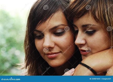 Lesbian Couple Stock Image Image Of Smile Beautiful Free